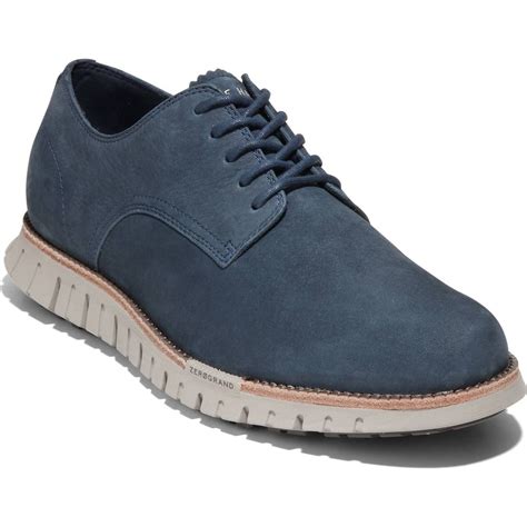 Cole Haan Zerogrand Remastered Plain Toe Derby In Navy Blazer/paloma ...