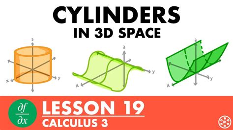 Cylinders in 3D Space | Calculus 3 Lesson 19 - JK Math