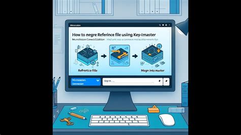 Microstation CONNECT Edition: How To Merge Reference File Using Key-In (Merge Into Master)
