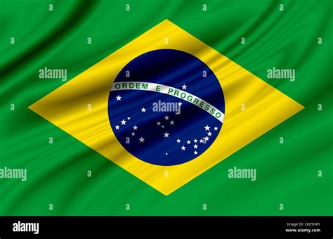 Render 3D of the flag of Brazil. Image, RGB, . Beautiful of the country ...