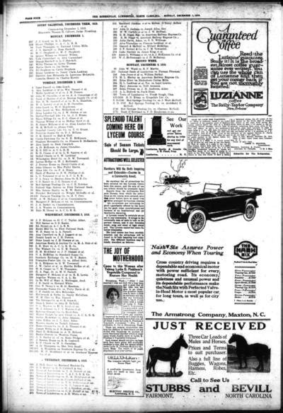 The Robesonian. (Lumberton, N.C.) 1870-current, December 01, 1919, Page ...