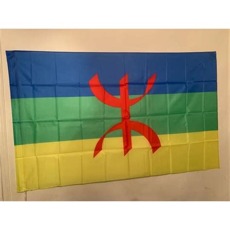 Drapeau Kabyle / Kabylie / Berbere / Algérie / 145 cm X 90 cm ...