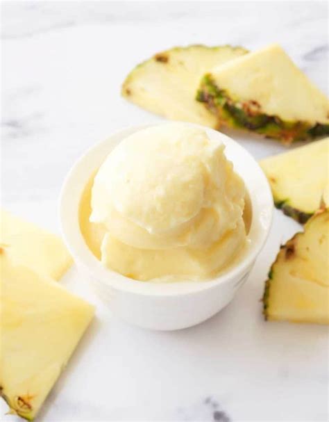 3-Ingredient pineapple sorbet - The clever meal