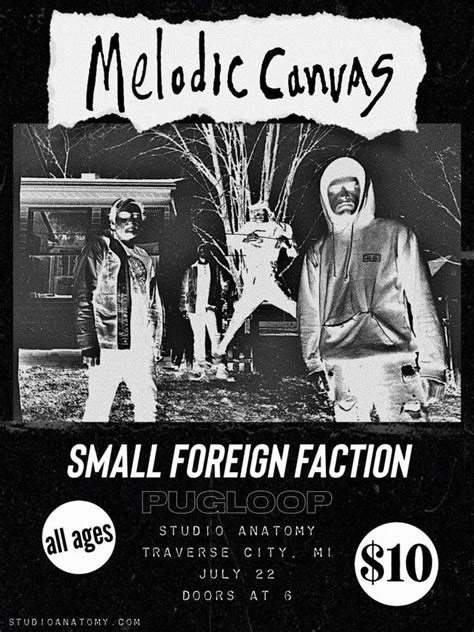 Melodic Canvas, Small Foreign Faction, Pugloop @ Studio Anatomy ...