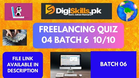 Freelancing Quiz 04 Batch-06 | quiz no 4 solution freelancing | DigiSkills dstp 2.0 batch-06 | quiz4