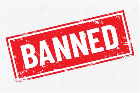 Banned Stamp In Red And White Color Vector, Banned, Stamp, Red PNG and ...