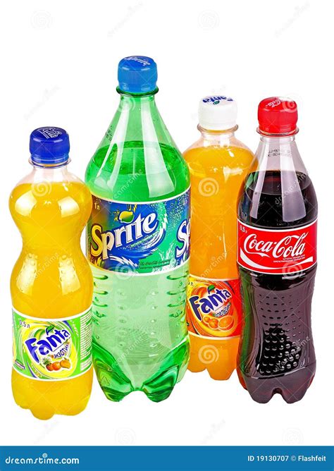 Bouteilles Avec Des Boissons Photographie éditorial - Image du coca ...