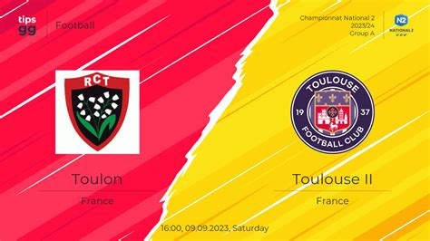 Toulon vs Toulouse FC II 09.09.2023 at Championnat National 2 2023/24 ...