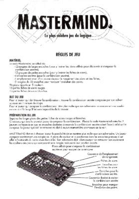 Mastermind.pdf notice & manuel d'utilisation