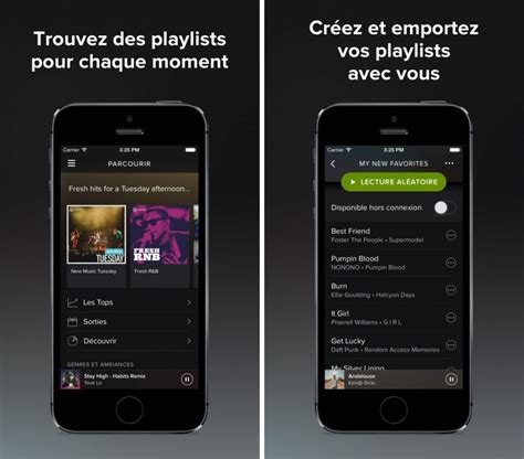 Spotify intègre Touch Preview pour écouter des extraits sur iOS ...