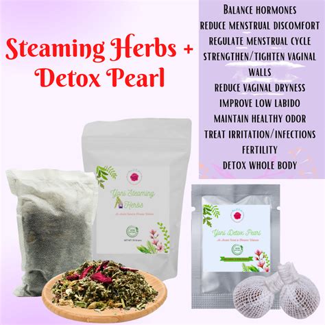 [3pcs Detox Pearl + Steaming Herbs] Balance Hormones / Reduce Menstrual ...
