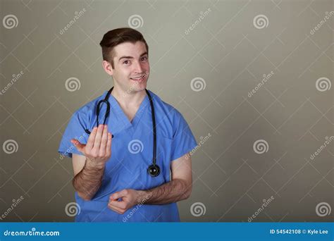Funny Young Doctor stock photo. Image of humor, physician - 54542108