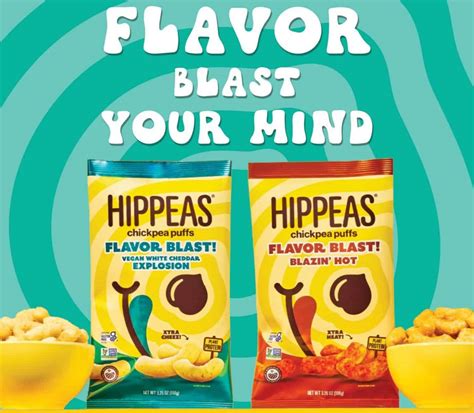HIPPEAS Debuts Vegan White Cheddar Explosion and Blazin' Hot Chickpea ...