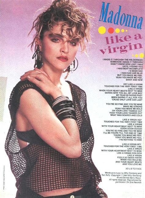 Smash Hits Magazine Lyrics Page. 😎😟 | Madonna like a virgin, Madonna ...