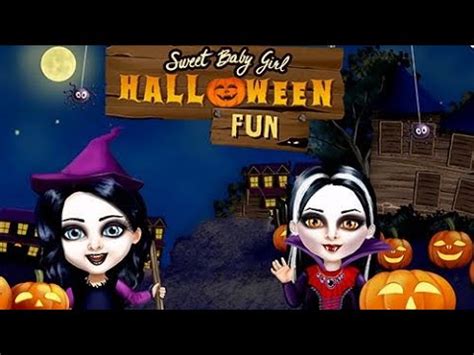 Fun Sweet Baby Girl Halloween Makeup Dress UP Spooky Makeover Kids ...