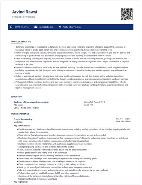 Freight Forwarding Resume Examples and Templates: A Complete Guide