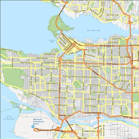 Vancouver Map, Canada - GIS Geography