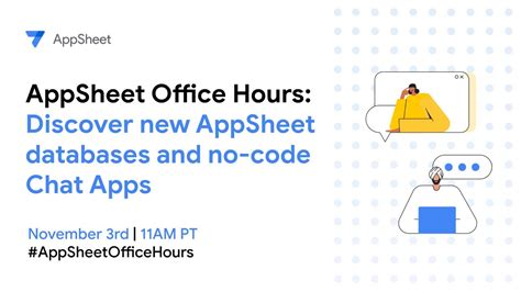 AppSheet Office Hours: Discover new AppSheet databases and no-code Chat ...