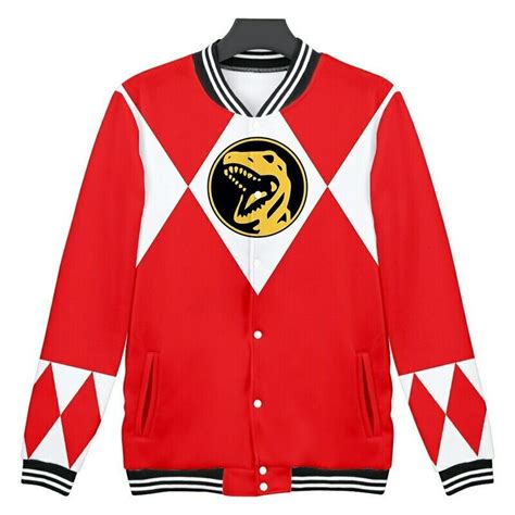 Mighty Morphin Power Rangers Baseball Jacket