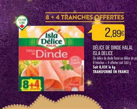 Offre Cordons Bleus De Dinde Halal Surgelés Isla Délice chez Carrefour