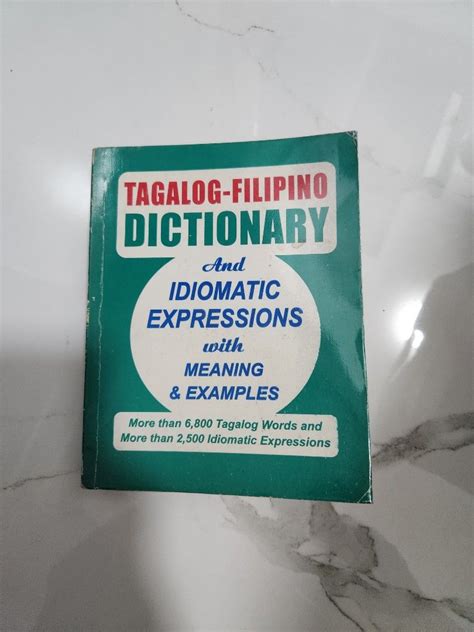 Tagalog-Filipino Dictionary and Idiomatic Expressions, Hobbies & Toys ...