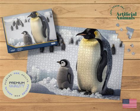 Emperor Penguin Jigsaw Puzzle, Penguin Painting, Penguin Art, Animal ...