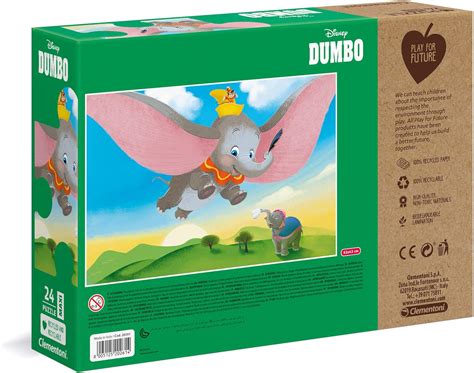 Clementoni 20261 Disney Dumbo-24 Maxi Pieces-Made in Italy-100% ...