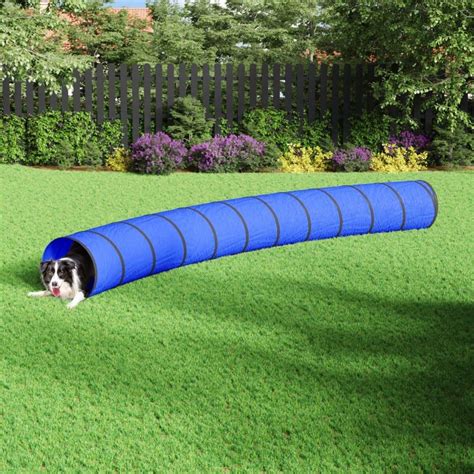 VIDAXL Tunnel pour chien bleu Ø 55x500 cm polyester pas cher - Auchan.fr