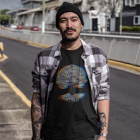 Psychedelic Tree of Life T-shirt, Acid Trippy Clothing, Mandala ...