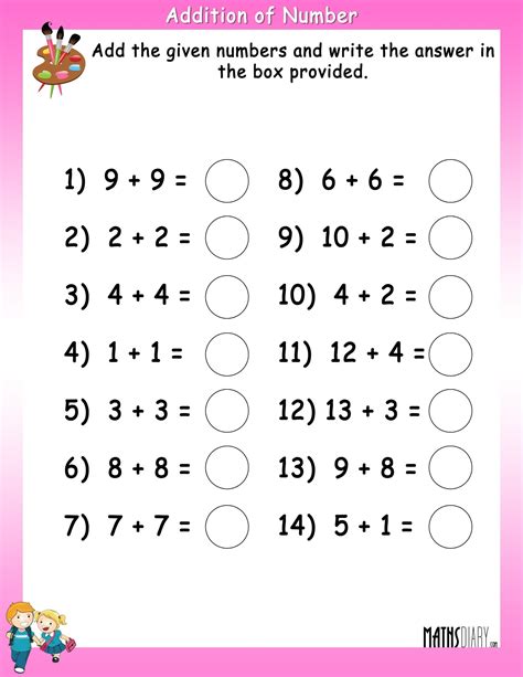 Addition 1 To 10 Worksheets