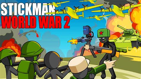 I Built a Giant ARMY in NEW Stickman WW2 Battle Simulator! - YouTube