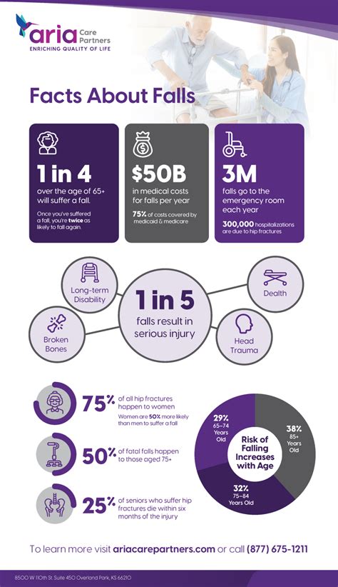 Facts About Falls Infographic | Aria Care Partners