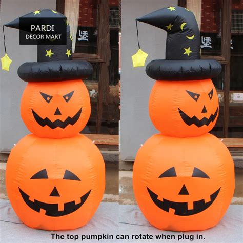1.8 Meter Inflatable Pumpkin prop Rotating pumpkin halloween decoration ...
