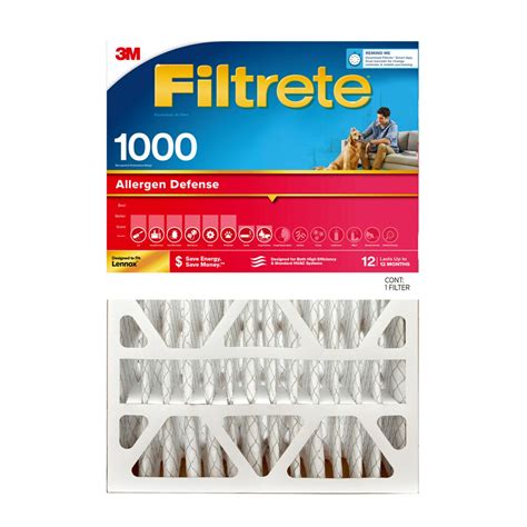 Filtrete 16x25x5 AC Furnace Air Filter, MPR 1000, MERV 11, Fits Trion ...