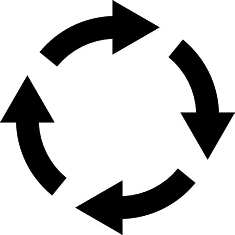 Free Icon | Rotating arrows circle