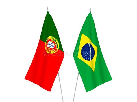 Portugal and Brazil. the Portuguese and Brazilian Flags. Official ...