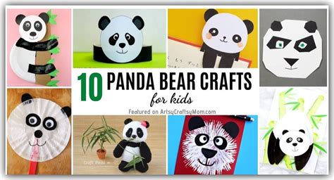 10 Playful Panda Crafts for Kids | Panda craft, Panda bear crafts ...