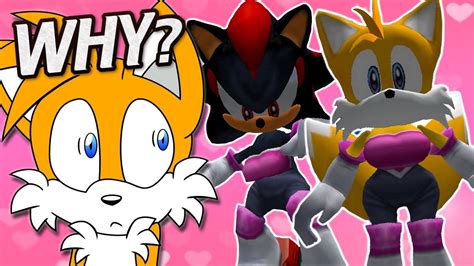 WHAT AM I WEARING? - Tails Plays Sonic Adventure 2 Rouge Outfit Mod