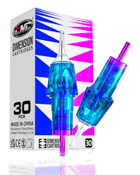 CNC Tattoo Cartridge Needles 30pcs Assorted Needle Cartridges #10 Bugpin Round Liner 3RL 5RL 7RL Round Shader 5RS 7RS 9RS Mixed for Tattooing Supplies EN04B-30KIT-D