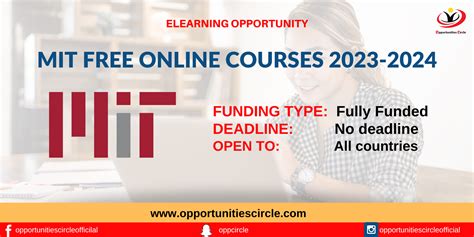 MIT Free Online Courses 2023-2024 | Learn From Home - Opportunities Circle