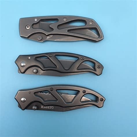 LOT OF 3: Gerber PARAFRAME I 1 KNIVES Knife Serrated & Plain Edge Blade ...