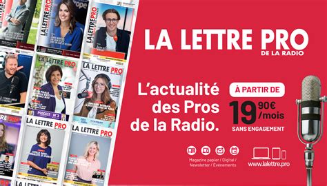 La veille stratégique pour les pros passe par La Lettre Pro de la Radio