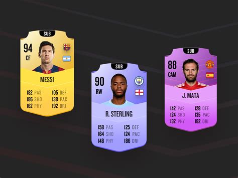 Player Card Template