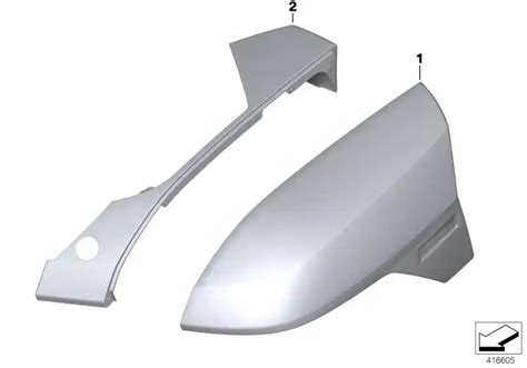 Baguette couvercle valise light-grey dr. K1600 # BMW Motos