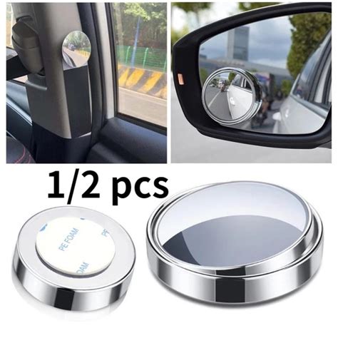 1/2PCS Car Rotating Mirror Reversing Blind Spot Mirror Endless Small ...