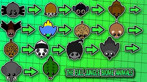 MOPE.IO NEW ANIMALS | ALL THE JUNGLE BIOME ANIMALS! UPCOMING UPDATE ...