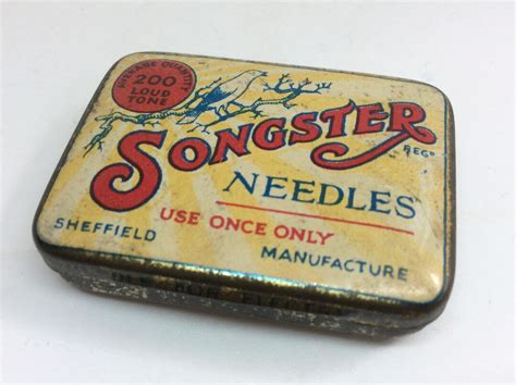 Songster Loud Tone Gramophone Needle Tin With Needles 1920s Advertising ...