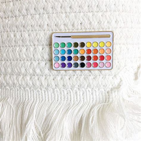Watercolor Palette Enamel Pin - Etsy | Enamel pins, Enamel pin etsy ...