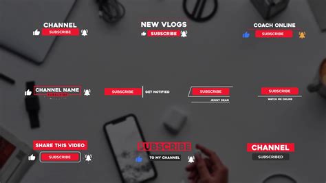 AE Template: Youtube Subscribe Buttons | Effects SBV-346519659 ...