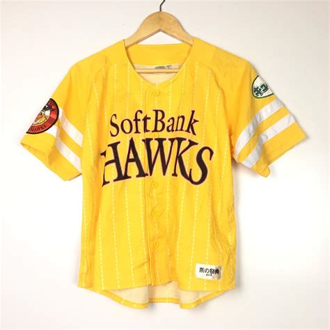 FUKUOKA SOFTBANK HAWKS 2015 BASEBALL JERSEY SIZE S... - Depop